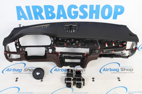 Airbag kit - Cruscotto M nero/marrone HUD BMW X5 F15 (2013-2018)