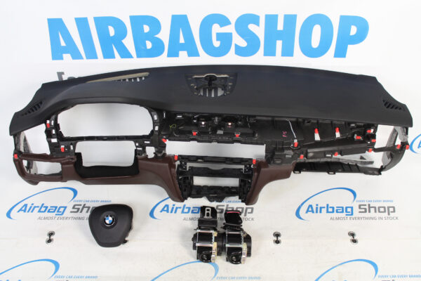 Airbag kit - Cruscotto nero/marrone HUD BMW X5 F15 (2013-2018)
