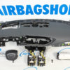 Airbag set - Dashboard 4 spoke HUD grey beige Audi A7 4G (2011-2018) - Image 2