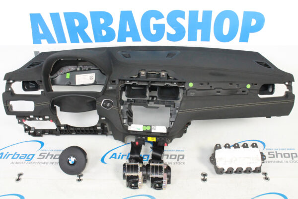 Airbag kit - Cruscotto M nero cucitura giallo BMW X2 F39 (2017-....)