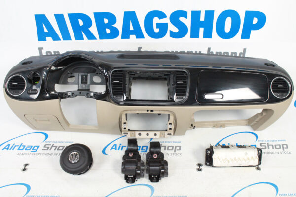 Airbag kit - Tableau de bord noir/beige Volkswagen New Beetle (2011-....)