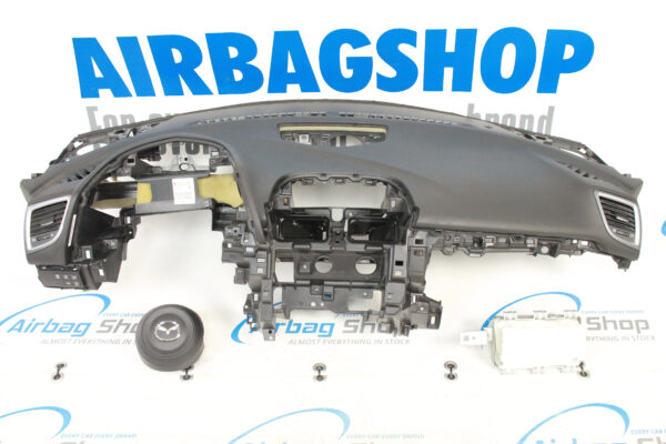 Airbag kit - Tableau de bord noir Mazda 3 (2014-2018)
