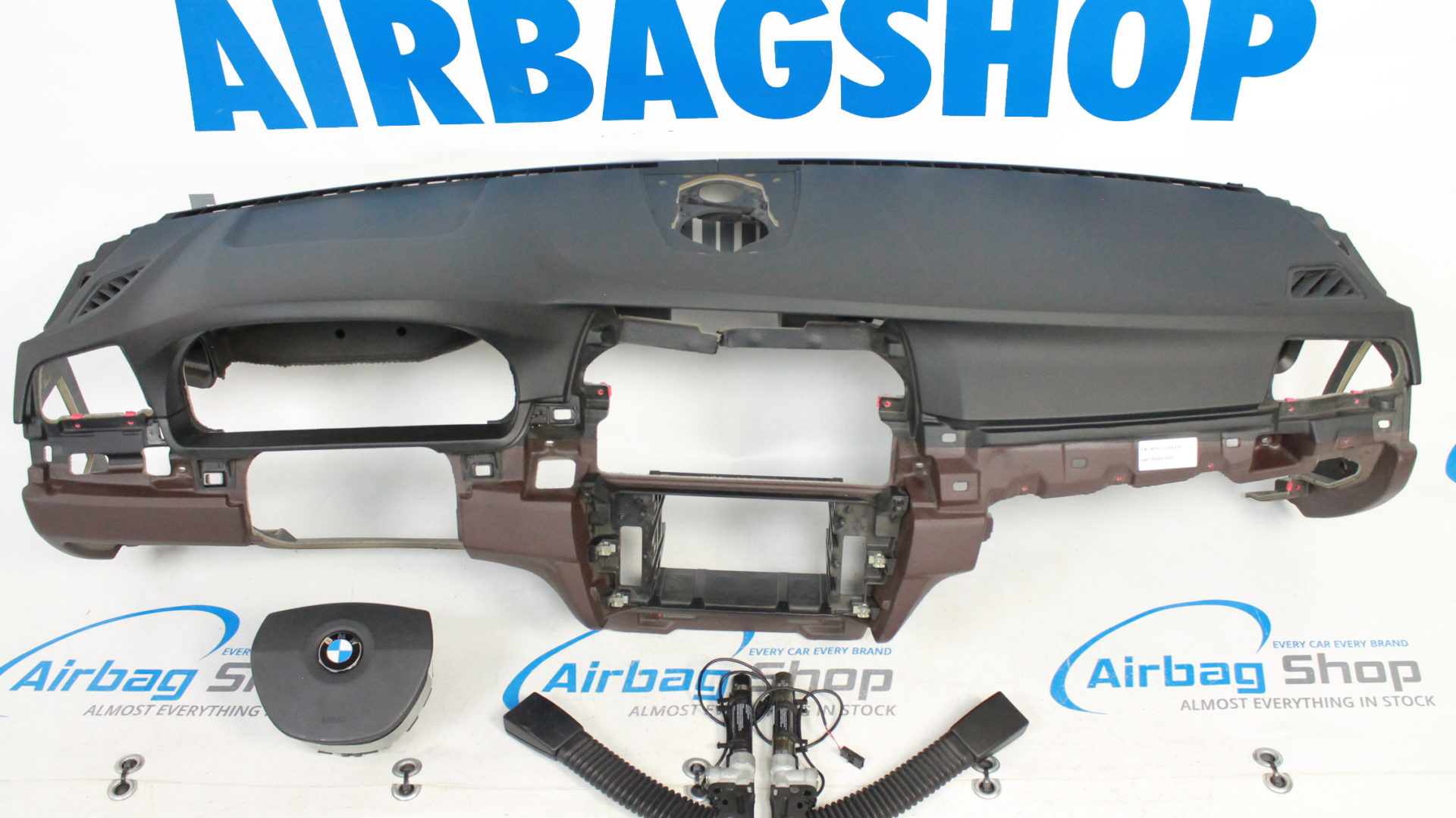 Airbag set Dashboard black brown BMW 5 serie F10 Airbag.eu