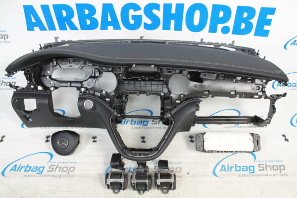 Airbag set - Dashboard leather white stitches Mercedes V klasse V447 (2014-....)