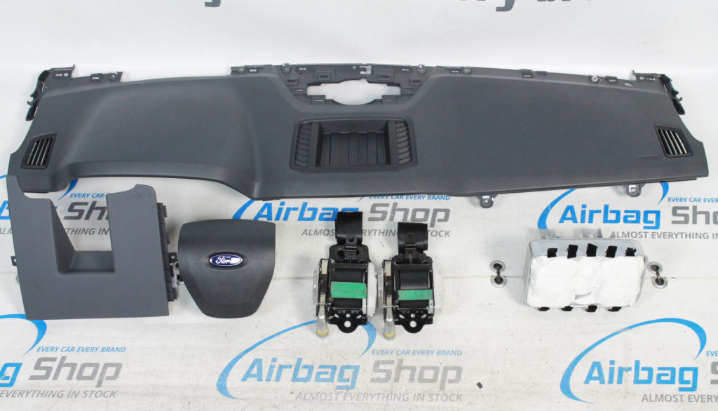Airbag set - Dashboard black Ford Ranger (2015-....) | Airbag Shop