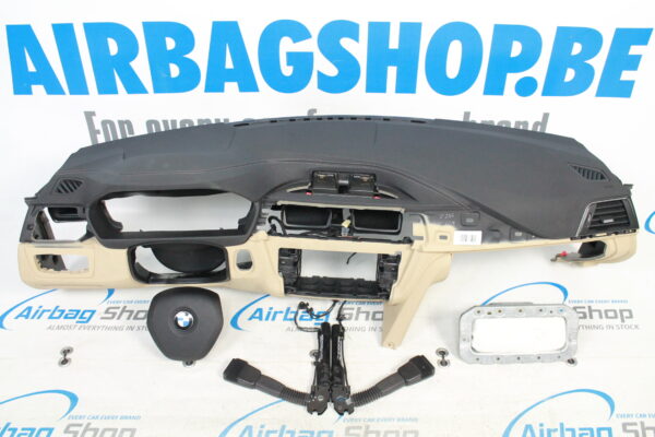 Airbag set - Dashboard black/beige BMW 3 serie F30 F31 F34 (2011-....)