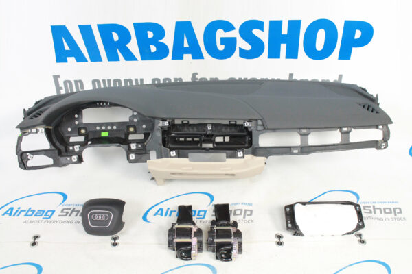 Airbag kit - Tableau de bord 4 branche gris/beige Audi A5 (2016-....)