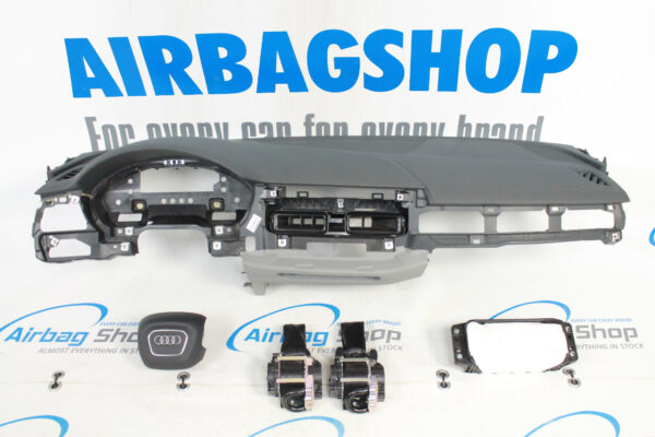 Airbag kit - Tableau de bord 4 branche gris clair Audi A5 (2016-....)