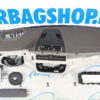 Airbag Kit – Cruscotto marrone/bianco con cucitura HUD BMW 5 serie G30 (2017-....) - immagine 2