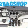 Airbag set - Dashboard AMG leather red stitches Mercedes GLA X156 (2014-....) - Image 2