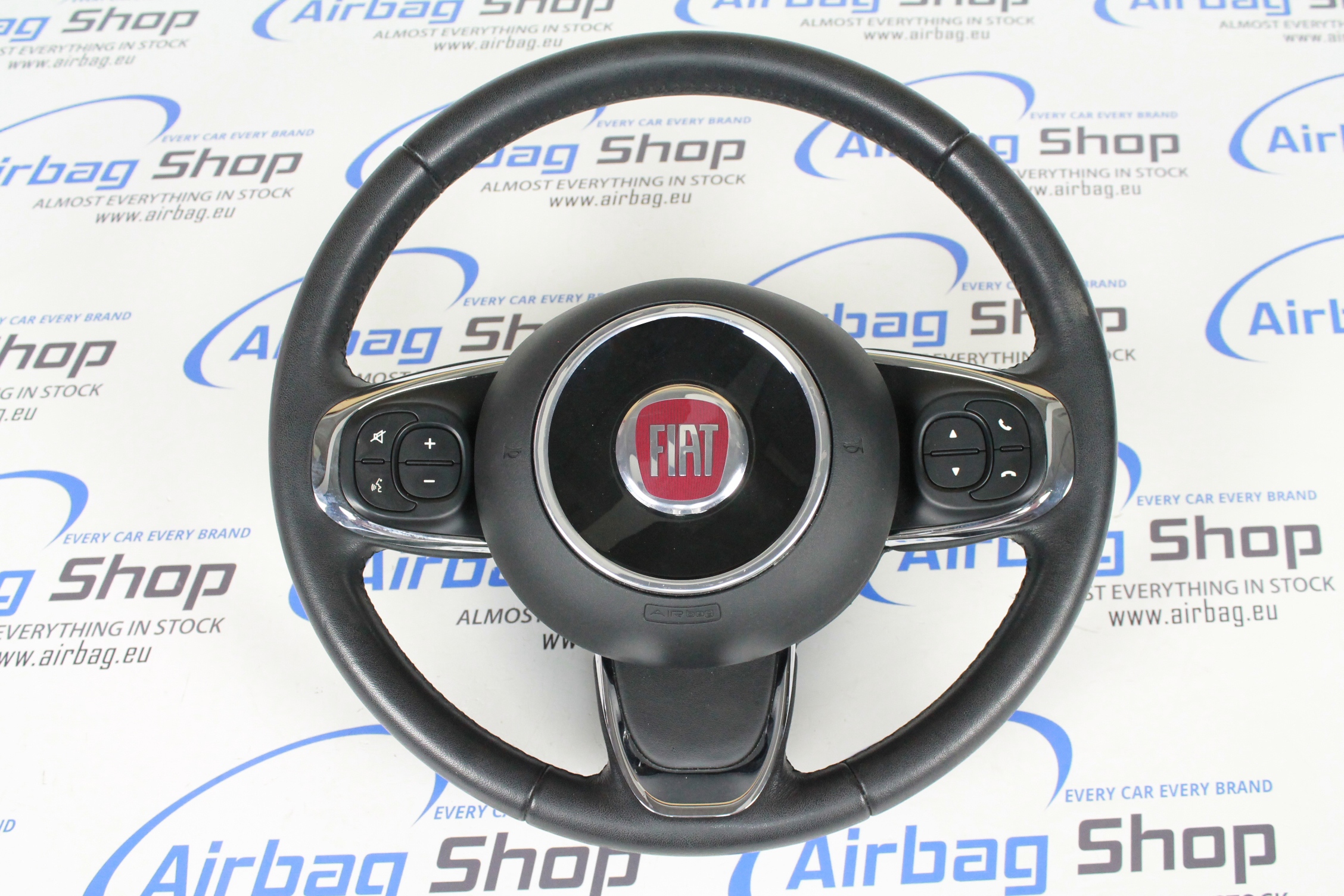 Steering wheel + Airbag black Fiat 500 (2016-.)