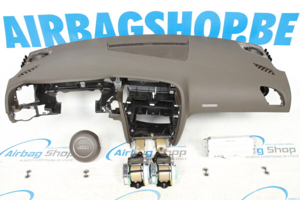 Airbag kit - Tableau de bord brun Audi A5 (2007-2016)