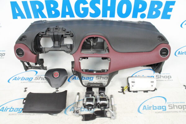 Airbag kit - Tableau de bord bordeaux Fiat Punto Evo (2009-2012)