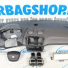 Airbag set - Dashboard black/brown with round navi Seat Ibiza (6J) (2008-2015) - Image 2