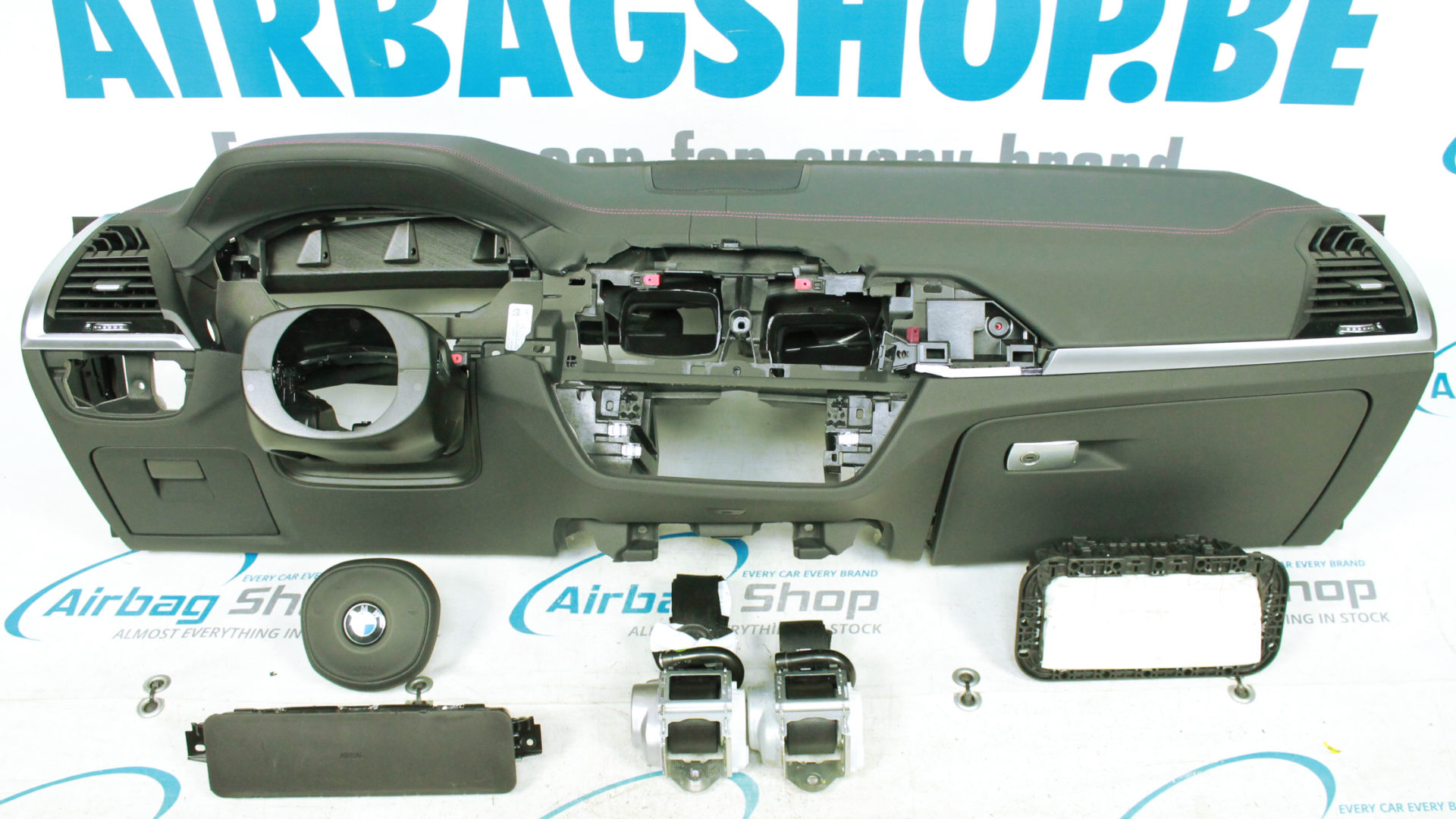 Airbag set Dashboard leather red stitches HUD Speaker BMW X3 G01
