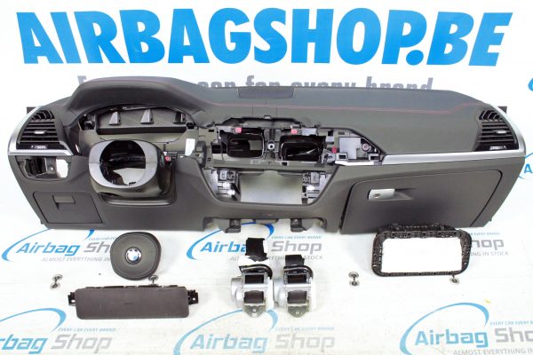 Airbag kit - Cruscotto pelle cucitura rosso HUD Speaker BMW X3 G01 (2018-....)