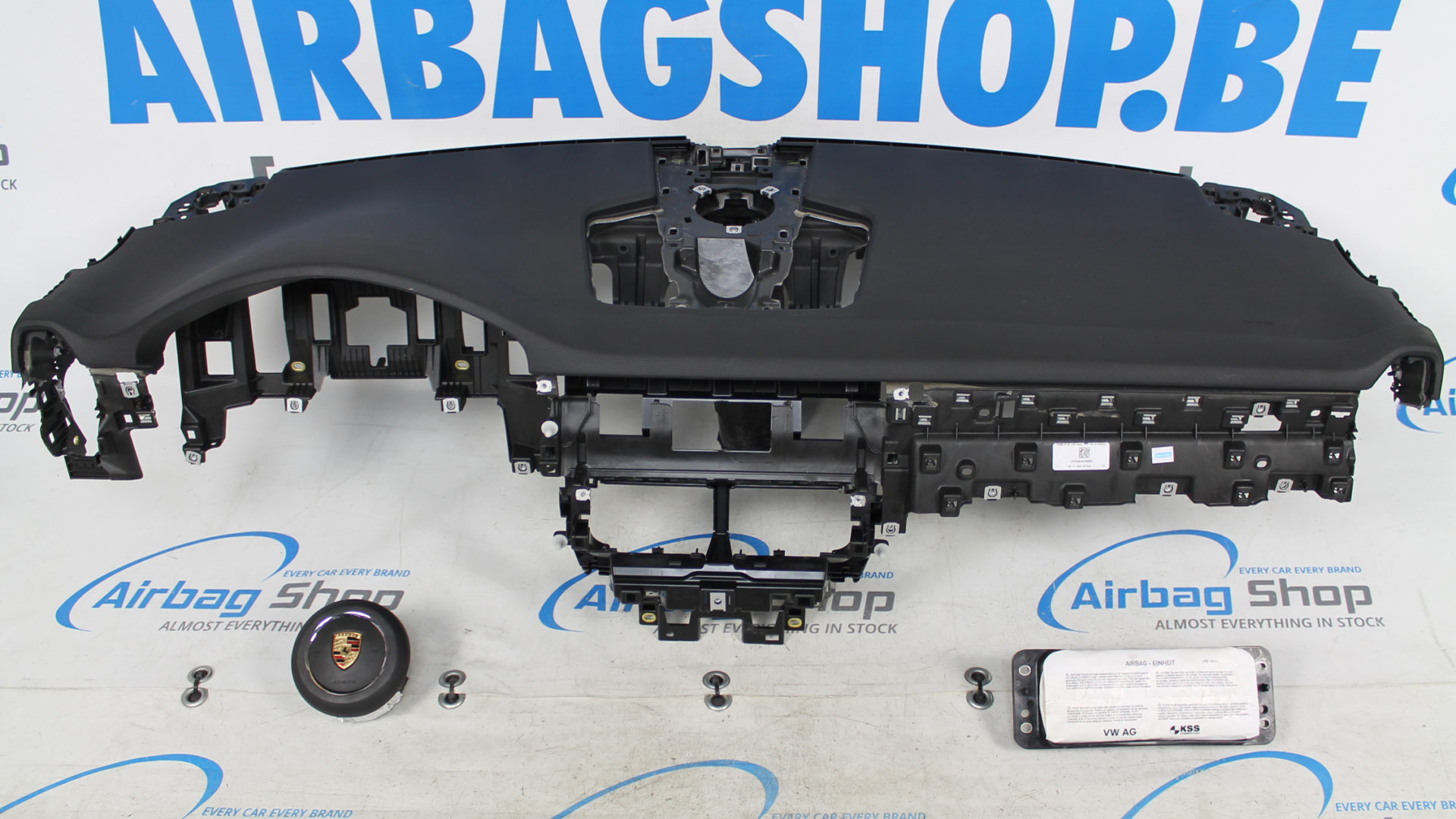 Airbag set Dashboard black Porsche Cayenne (2017....) Airbag Shop