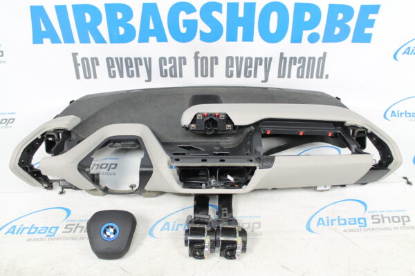 Airbag kit - Cruscotto pelle cucitura beige BMW I3 (2017-....)