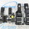 Airbag kit - Tableau de bord cuir noir/blanc avec couture Mercedes CLS klasse W218 (2010-2018) – Image 6