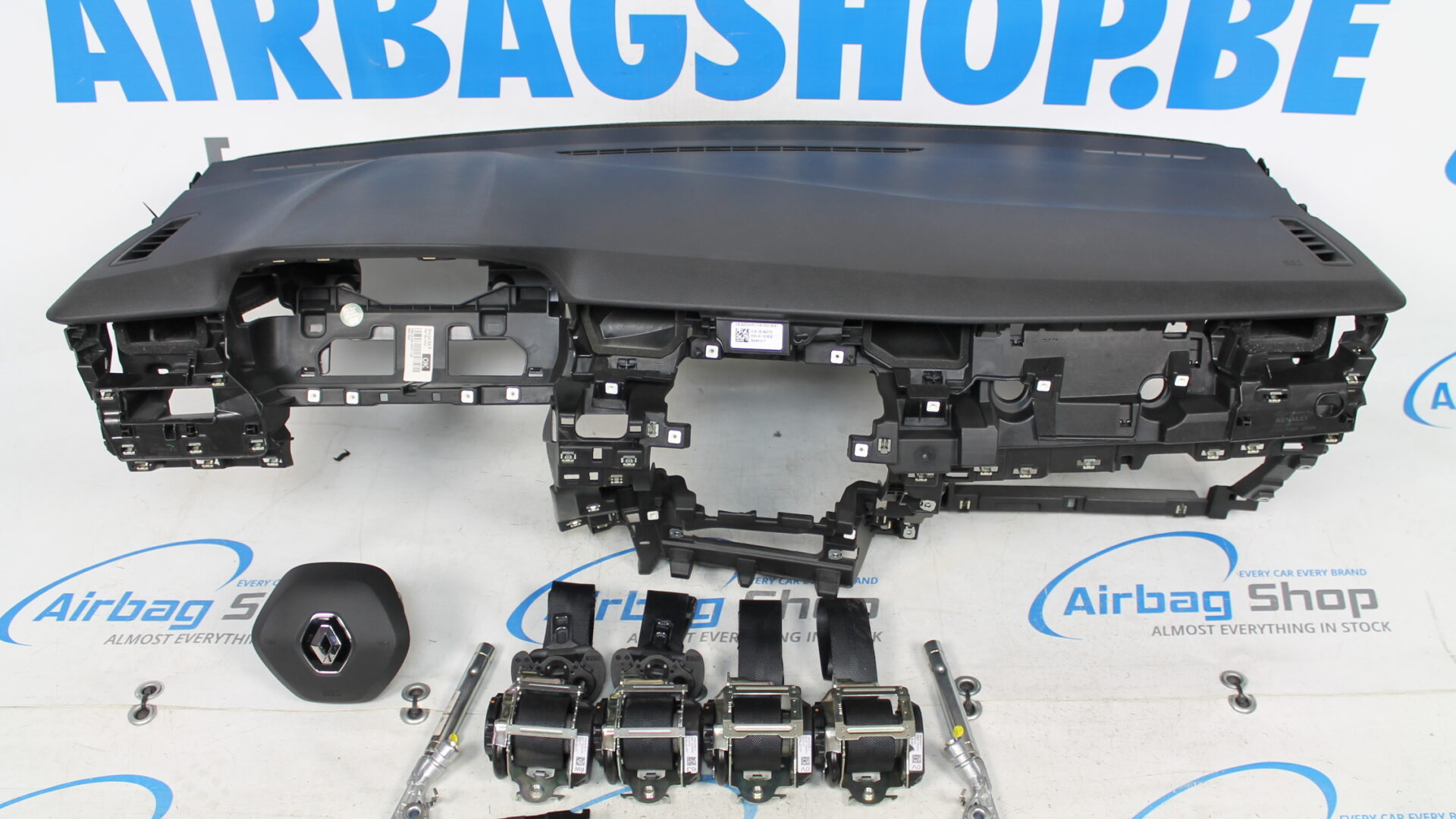 Airbag set Dashboard black Renault Captur (2019....) Airbag Shop