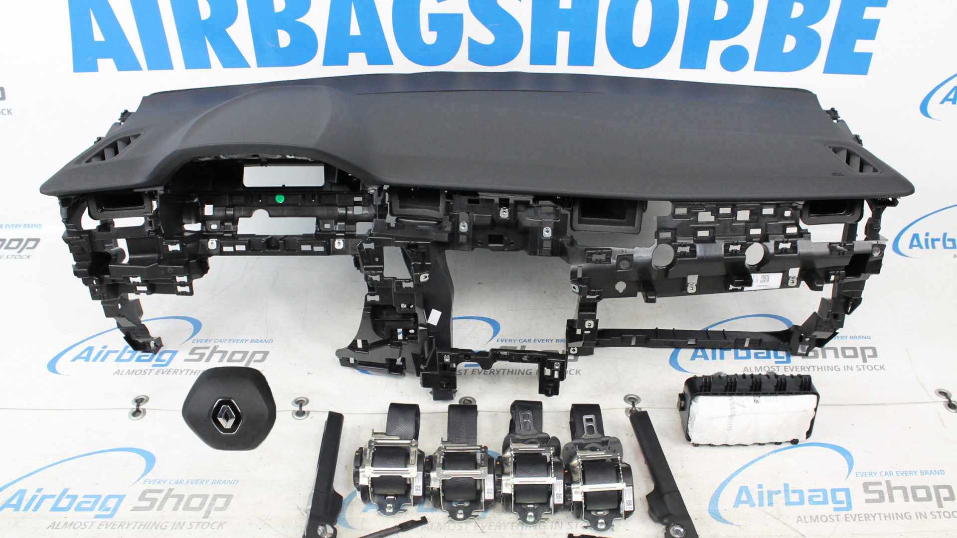 Airbag kit Tableau de bord noir Renault Captur (2019....) Airbag Shop