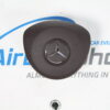 Airbag kit - Cruscotto marrone beige cucitura bianco Mercedes C klasse W205 (2014-....) - immagine 6