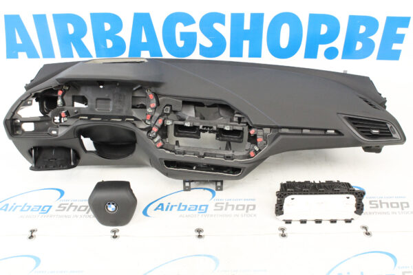 Airbag set Dashboard HUD blue stitches BMW 1 serie F40