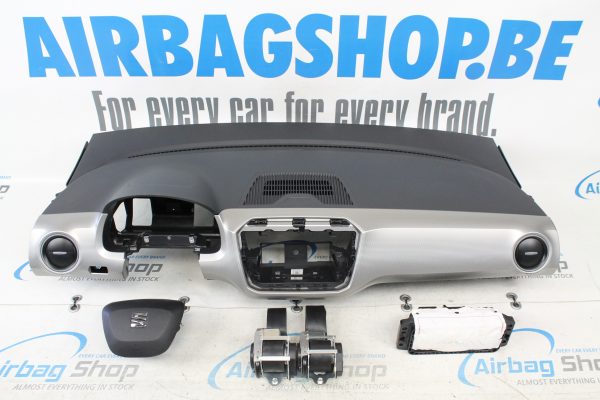 Airbag kit - Tableau de bord noir/argent Seat MII facelift (2016-....)