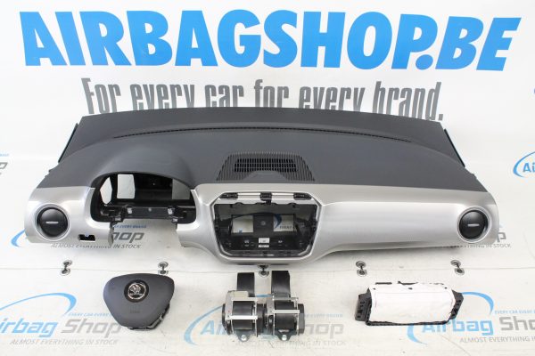 Airbag kit - Cruscotto nero/argento Skoda Citigo (2012-....)