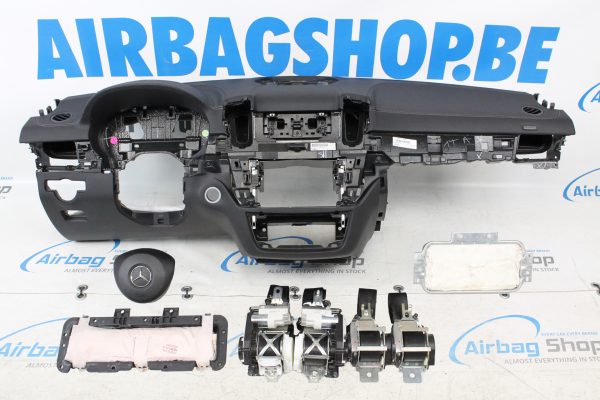 Airbag set - Dashboard grey/black stitches Mercedes GLE klasse (2015-....)