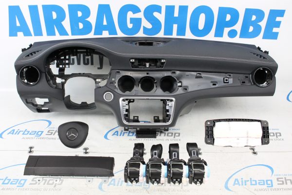 Airbag kit - Cruscotto con cucitura bianco Mercedes CLA Klasse C117 facelift (2015-....)