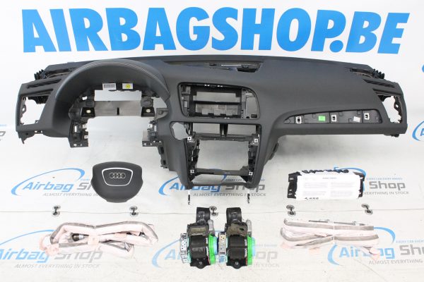 Airbag kit - Tableau de bord couture blanc toit airbags 4 branche Audi Q5 - 8R (2008-2016)