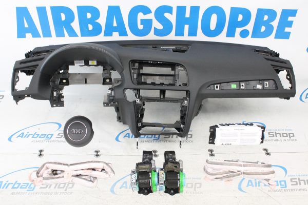 Airbag kit - Tableau de bord couture blanc toit airbags rond airbag Audi Q5 - 8R (2008-2016)