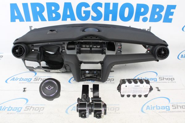 Airbag kit - Cruscotto nero con porta orologio Mini Cooper F55 F56 F57 (2013-....)