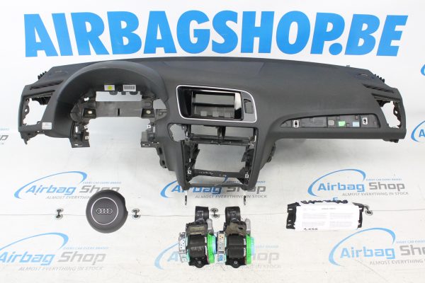 Airbag kit - Tableau de bord couture noir rond airbag Audi Q5 - 8R (2008-2016)