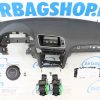 Airbag kit - Tableau de bord couture noir rond airbag Audi Q5 - 8R (2008-2016) – Image 2