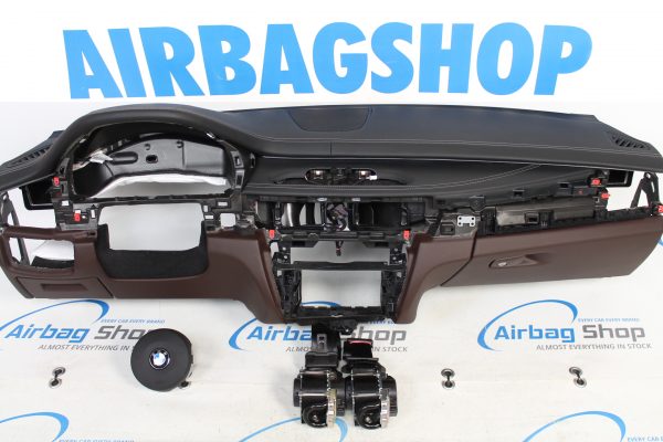 Airbag set - Dashboard M leer zwart/bruin HUD speaker BMW X6 F16 (2014-2019)