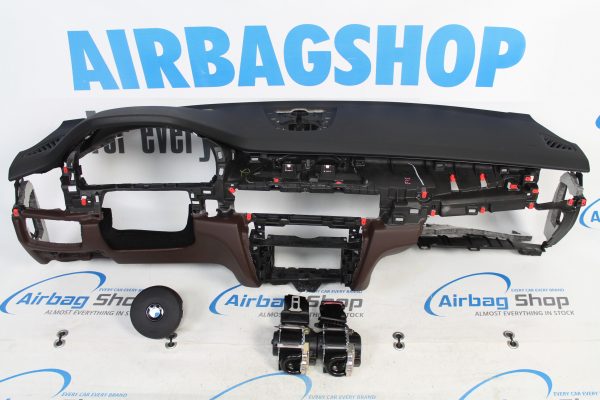 Airbag set - Dashboard M zwart/bruin HUD speaker BMW X6 F16 (2014-2019)