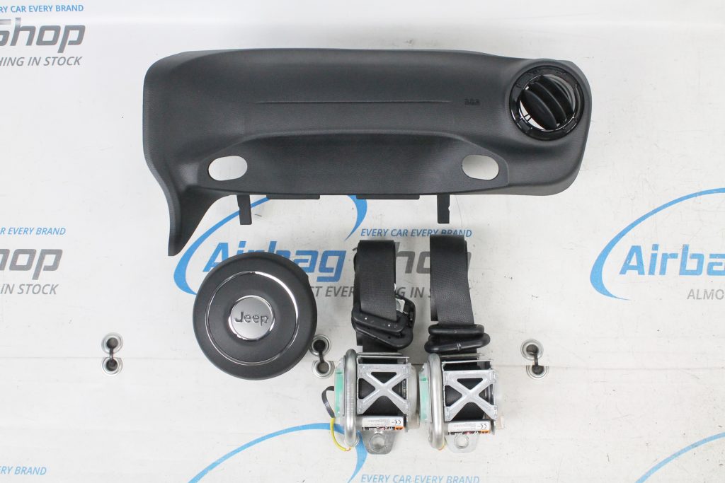 Airbag set Panel black Jeep Wrangler JL (2017....) Airbag Shop