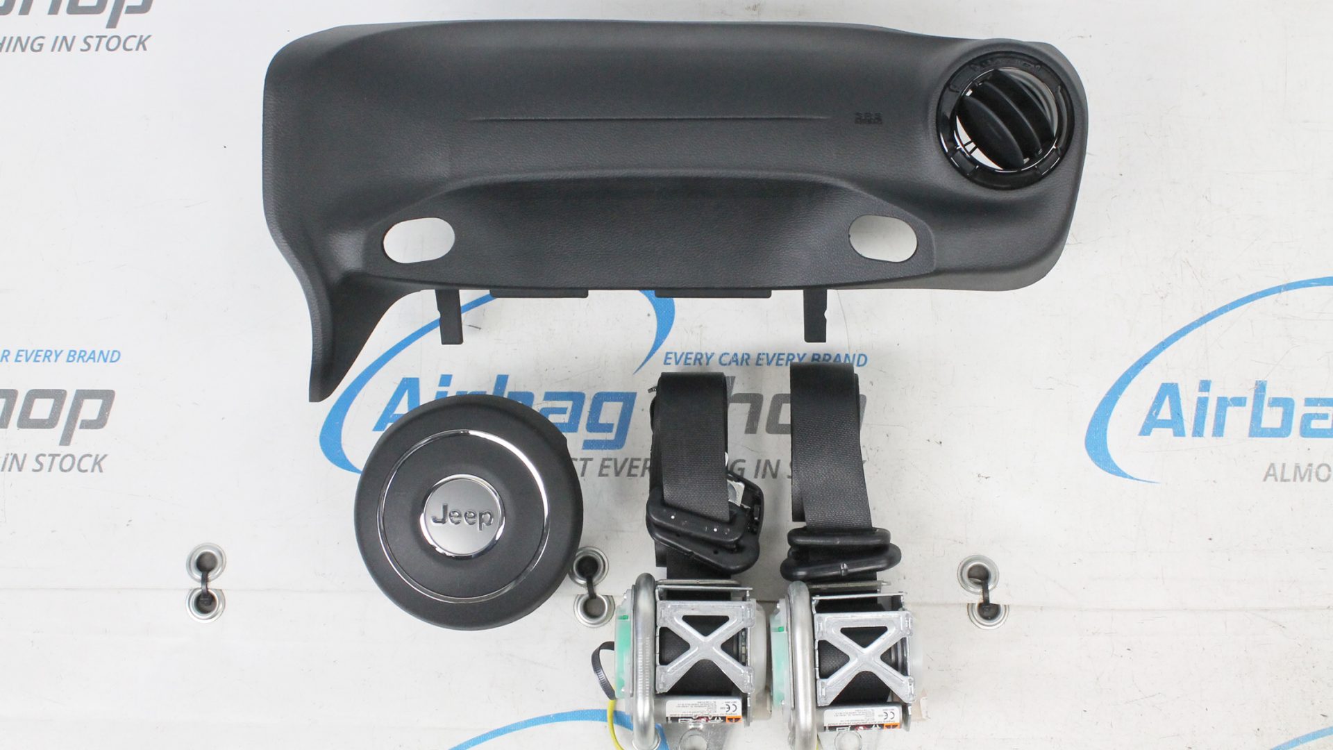 Airbag set Panel black Jeep Wrangler JL (2017....) Airbag Shop