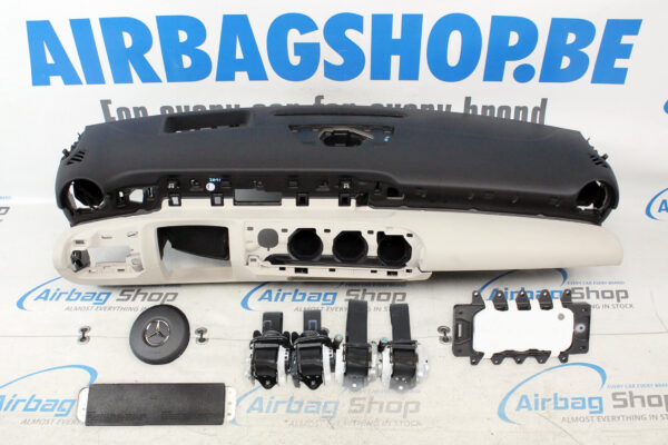 Airbag set - Dashboard HUD zwart/beige Mercedes A klasse W177 (2018-heden)