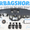 Airbag set - Dashboard zwart leder met stiksels Porsche Macan (2014-heden) - Afbeelding 2