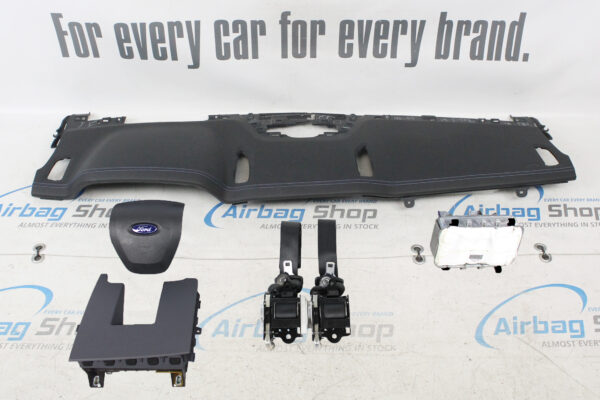 Airbag set - Dashboard zwart met blauw stiksels Ford Ranger (2011-2015)