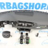 Airbag kit - Tableau de bord bleu gris avec haut-parleur et volant à 4 branches Audi A6 4G avec petites ceintures (2011-2018) – Image 2