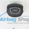 Airbag kit - Tableau de bord brun beige avec HUD et volant à 4 branches Audi A6 4G avec petites ceintures (2011-2018) – Image 5
