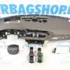 Airbag kit - Tableau de bord brun beige avec HUD et volant à 4 branches Audi A6 4G avec petites ceintures (2011-2018) – Image 2