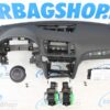 Airbag kit - Tableau de bord avec coutures blanches autour de l'airbag volant Audi Q5 - 8R avec airbag passager en plastique (2008-2016) – Image 2