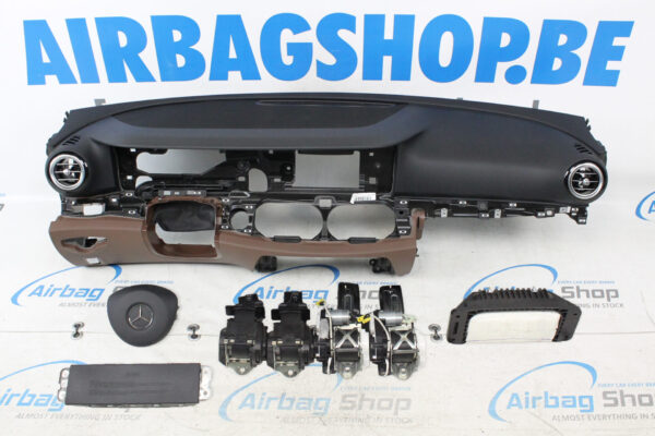 Airbag set - Dashboard black brown Mercedes E class W213 (2016-2023)