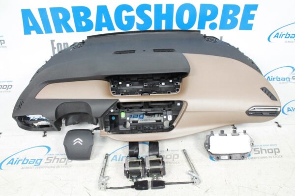Airbag kit - Cruscotto nero/oro modello piccolo cinture Citroën C4 Picasso (2013-2022)