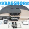 Airbag set - Dashboard black/gold small model seatbelts Citroen C4 Picasso (2013-2022) - Image 2